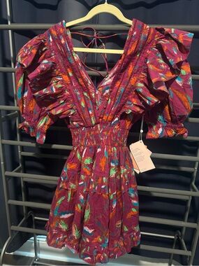 Alivia Puff-Sleeve Mini Dress